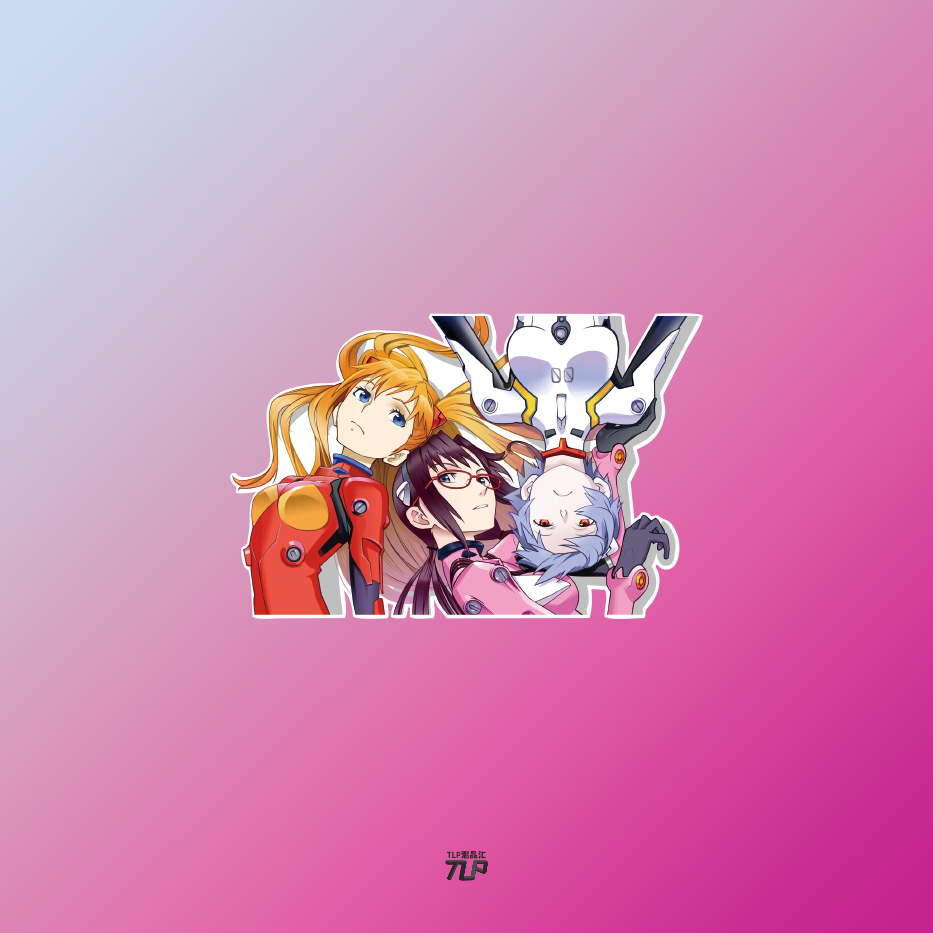 反光车贴tlpeva绫波丽明日香