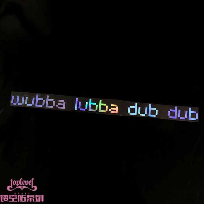 tlp镂空车贴鸟人语英文动漫防水