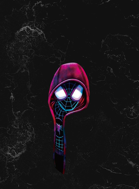 TLP反光车贴 漫威英雄蜘蛛侠迈尔斯罩帽隐匿 SpiderMan 防水贴纸