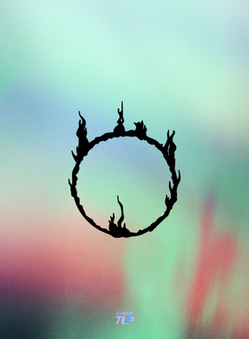 TLP镂空车贴 黑暗之魂Dark Souls传火太阳王葛温骑士火焰燃烧标志