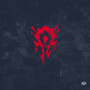 TLP镂空车贴 力量与荣耀鲜血与雷鸣贴纸 魔兽世界WOW为了部落标志