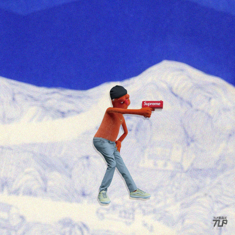 TLP反光贴纸 奇怪的贴纸 叉腰瞄准This is这就是美国Donald平板贴