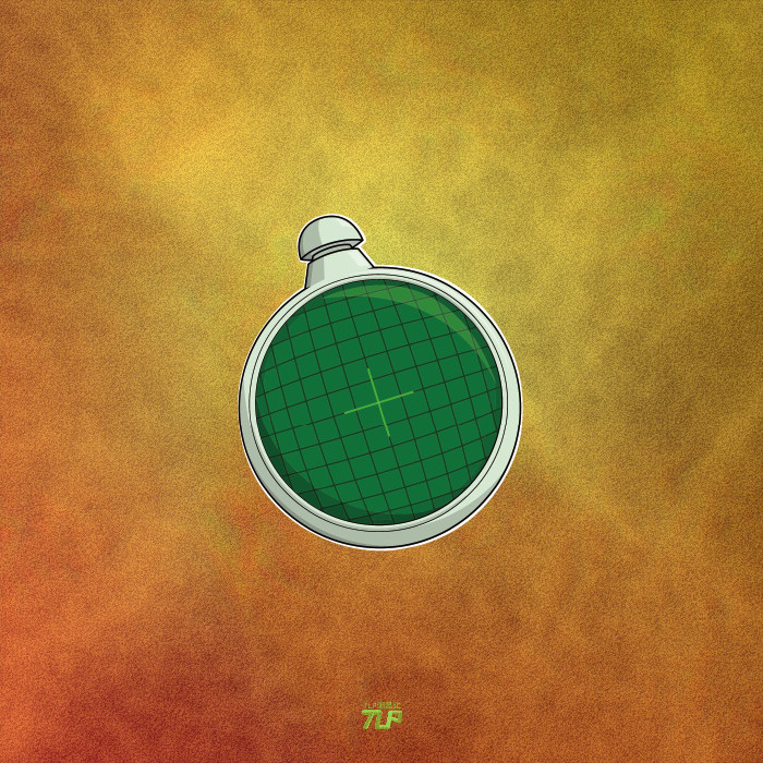 tlp反光车贴 七龙珠雷达显示防水无痕胶贴笔记本摩托车冰箱贴纸