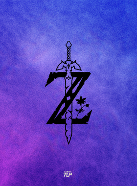 TLP镂空车贴 塞尔达传说荒野之息logo标志Zelda NS游戏贴纸
