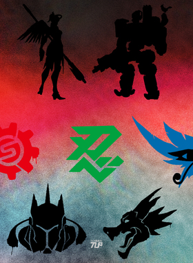 TLP潮品汇镂空车贴 OW守望先锋法老之鹰法姬堡垒源氏狂鼠大锤贴纸