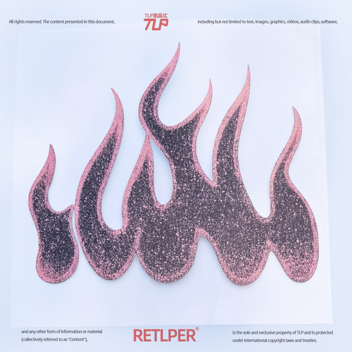 RETLPER升腾火焰防水反光车贴