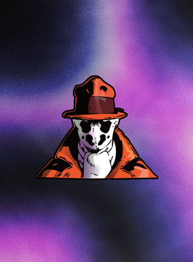 TLP反光车贴 守望者Watchmen罗夏面具笔记本贴行李箱贴摩托车墙贴