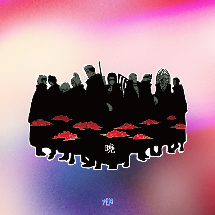 tlp反光车贴 火影忍者晓组织祥云佐助鼬佩恩绝 笔记本贴行李箱贴