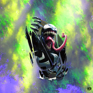 TLP镂空车贴 防水贴纸 venom毒液漫威反英雄共生体寄生撕碎平面