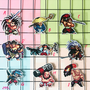 TLP套贴 侍魂SamuraiShodown武士霸王丸橘右京格斗游戏像素版人物