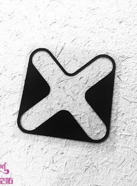 TLP镂空车贴 十字刀锋X补丁线条唯美防水3D立体感随意贴防水贴纸