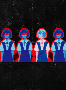 TLP反光车贴 EVA新世纪福音Rei绫波丽0号机适格者克隆人动漫贴纸