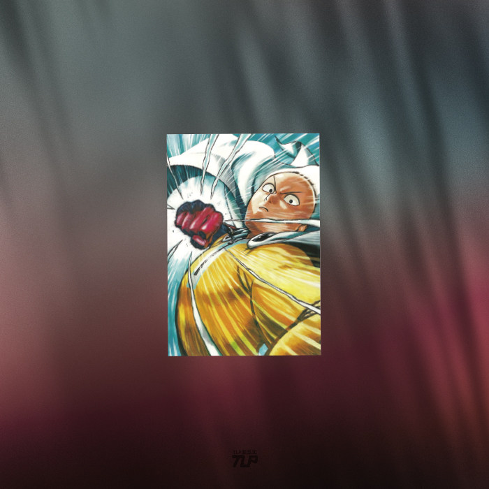 tlp反光车贴 ,一拳超人琦玉认真拳特写one punch man墙贴防水贴