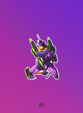 TLP反光车贴EVA战士NERV初号机暴走 汽摩防水贴纸