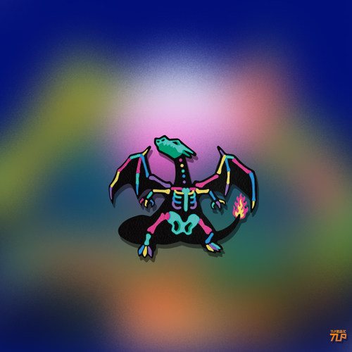 tlp反光车贴宝可梦火焰彩色贴纸