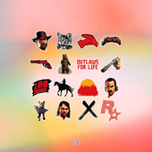 TLP套贴 R星Rockstar荒野大镖客2救赎Red Dead单机游戏喷漆标志贴