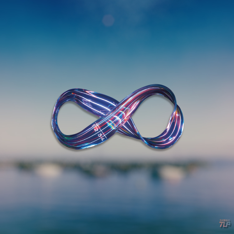 TLP反光贴纸  心情切片系列 无限符号无穷无尽循环往复 平面贴纸