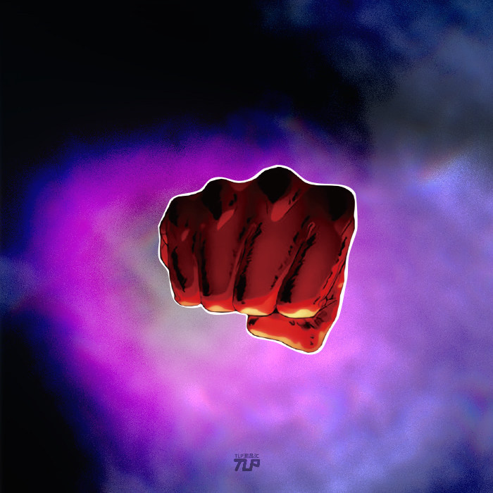 tlp反光车贴 一拳超人琦玉老师燃烧光速拳头热血动漫防水即时贴纸