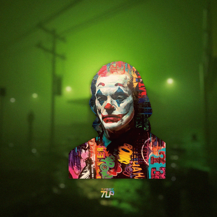 tlp反光贴 哥谭小丑 joker亚瑟 涂鸦风格 平板平面遮盖 防水贴纸