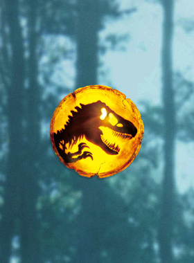 TLP反光贴纸 恐龙霸王龙骸骨侏罗纪公园世界 立体感平板 平面贴纸