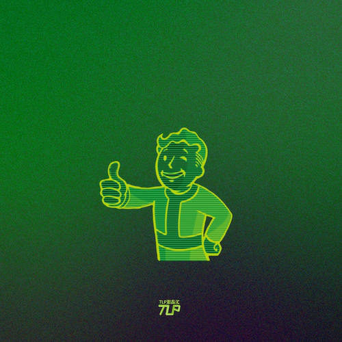 TLP反光贴 辐射小子点赞Fallout4哔哔Vault Pip Boy 游戏防水贴纸