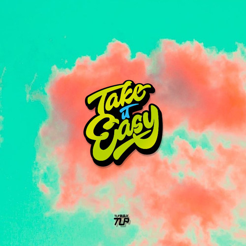 放轻松贴纸艺术字TAKEITEASY