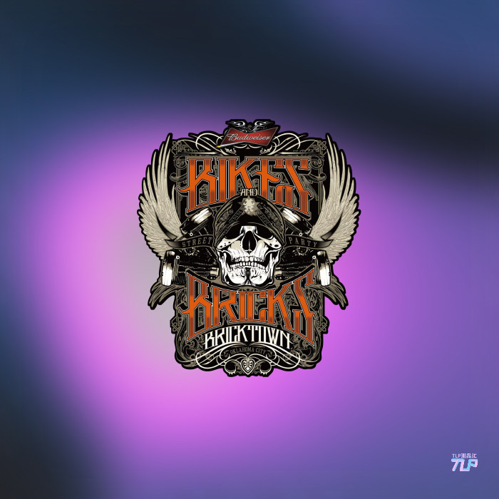 tlp反光车贴 机车摩托暴走哈雷骷髅翅膀俱乐部标志行李箱笔记本贴