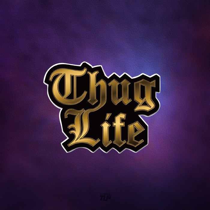 tlp反光车贴 thug life标志hiphop墨镜大金链子恶搞摩托车防水贴