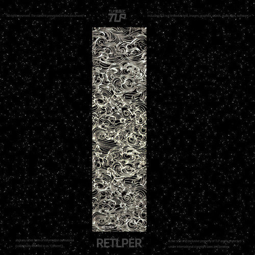 RETLPER反光车贴 原创 云波纹 新中式 汽摩装饰 长方形防水贴纸