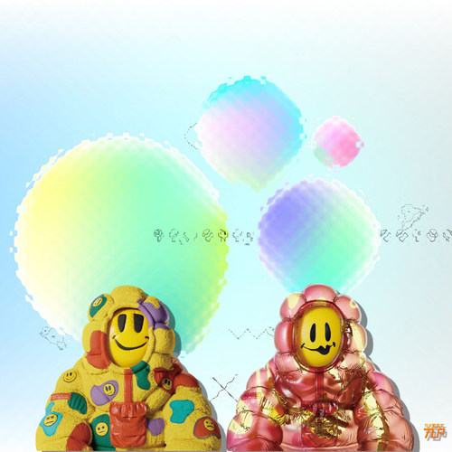 tlp反光心情切片系列人贴纸车贴