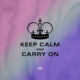 保持冷静继续前行Keep Calm and TLP镂空车贴 Carry On英国皇冠贴