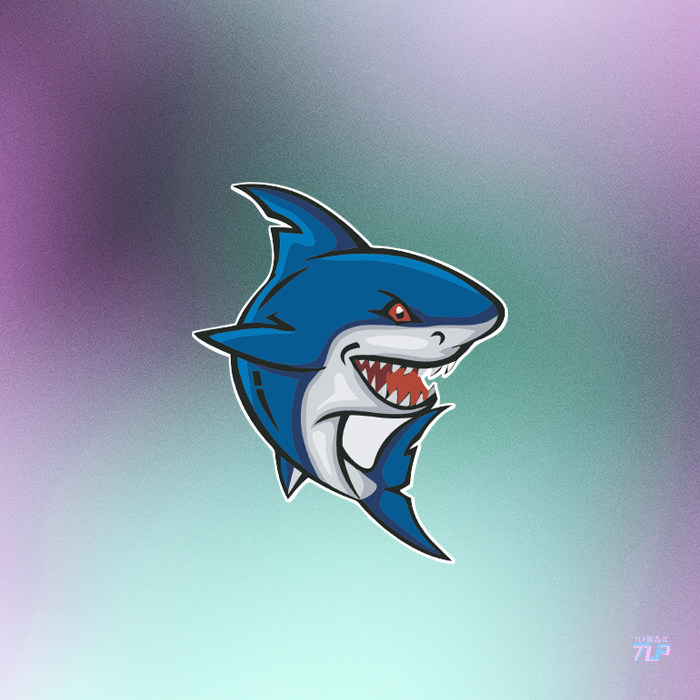食人鲨防水随意TLP反光车贴鲨鱼