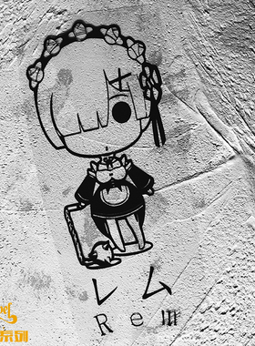 TLP镂空车贴 Re从零开始的异世界生活雷姆Rem流星锤行李箱笔记本