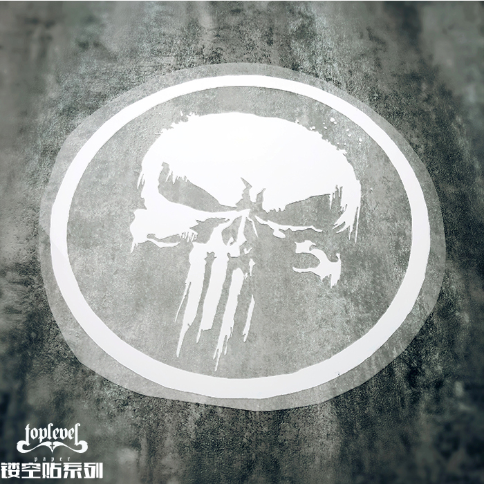 punisher惩罚者超级英雄车贴