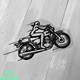 TLP镂空车贴 机车摩托哈雷美女骑士遮瑕贴行李箱笔记本贴无痕防水