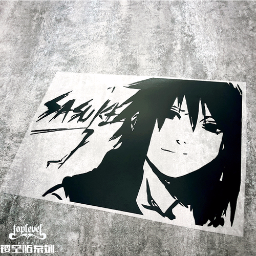 cosplay镂空头像日本人物车贴