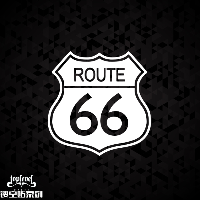 TLP镂空车贴公路标志摩托车