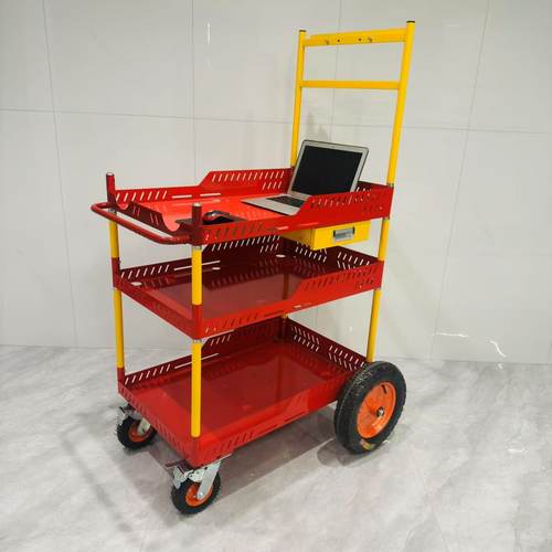 炫彩网红郭有才不锈钢直播推车户外展示摆摊车促销台试小吃置物架