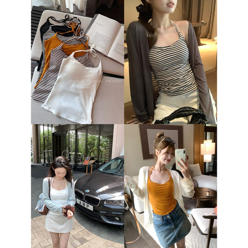 TMH7A抗菌莱赛尔遮副乳挂脖背心