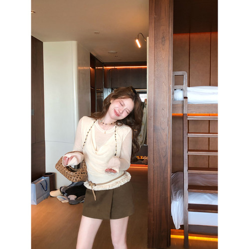TMHSTUDIO350g假两件半身裙裤女
