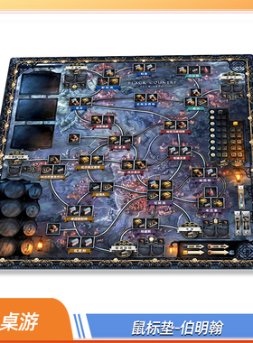 【爱桌游】桌游配件diy牌垫伯明翰Brass：Birmingham鼠标牌垫定制
