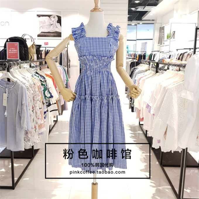 折扣韓國直發專柜正品OLIVE DES OLIVE18夏女顯瘦連衣裙YW8MO337