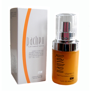 莱茜儿左旋VC柔和粉底液40ml 化妆品遮瑕打底隔离提亮肤色不脱妆