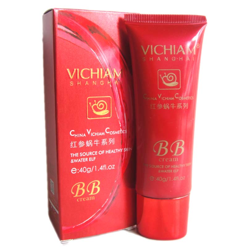 正品VICHIAM薇姿泉红参蜗牛焕彩BB霜40g遮暇增白不脱妆素颜化妆品