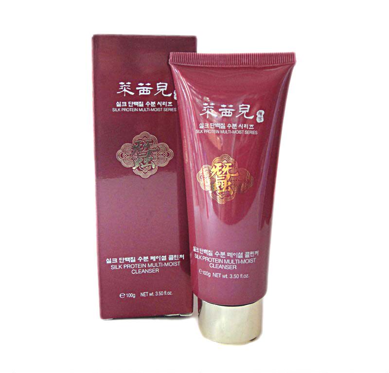 莱茜儿蚕丝蛋白倍润水活洁面乳100g滋润洗面奶补水保湿