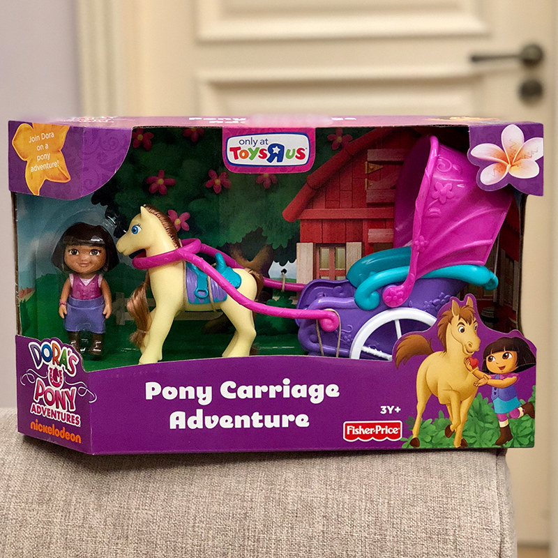 朵拉与马车费雪女孩过家家玩具