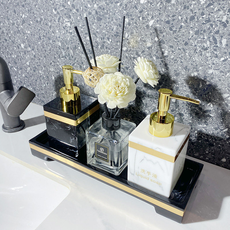 轻奢乳液瓶高级起泡洗手液瓶护手霜沐浴露乳液分装瓶空瓶套装酒店