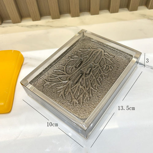 欧式带盖大号用品配件沥水香皂盒