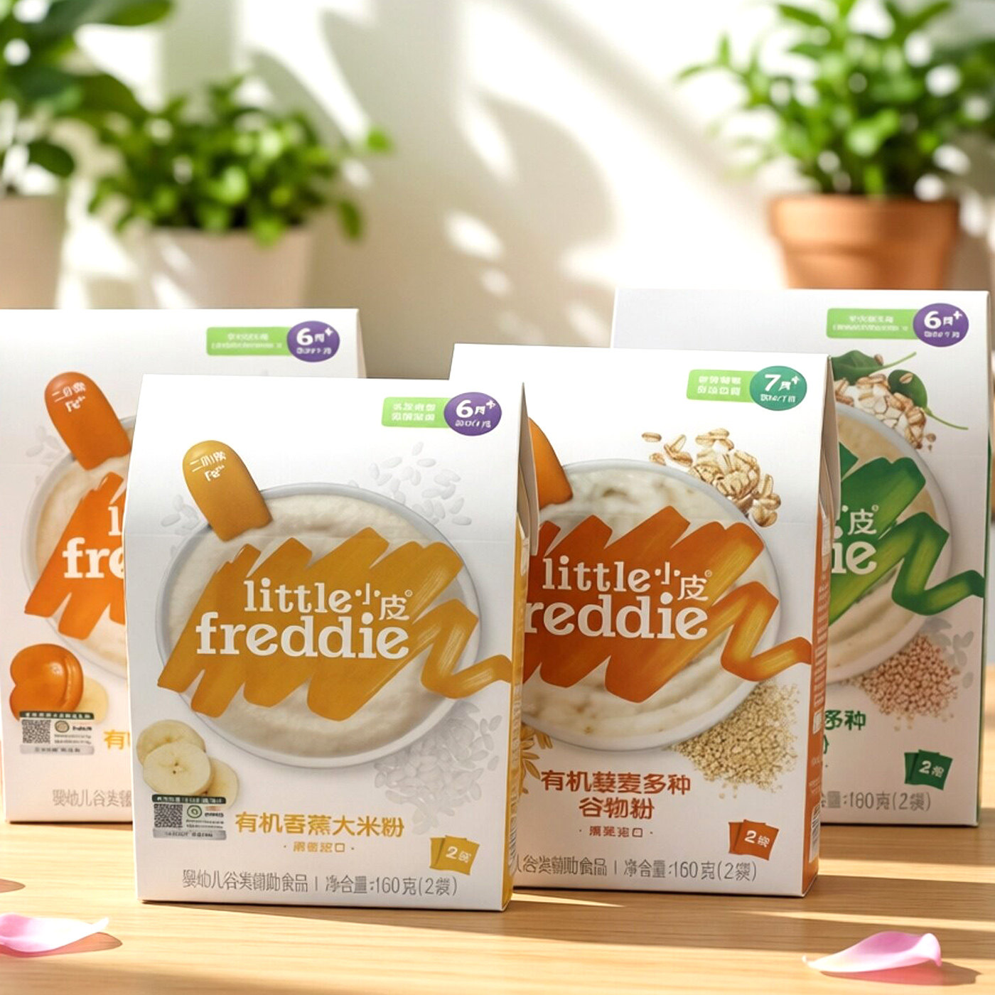 小皮婴儿有机米粉胡萝卜大米粉进口初添营养宝宝辅食米糊6个月