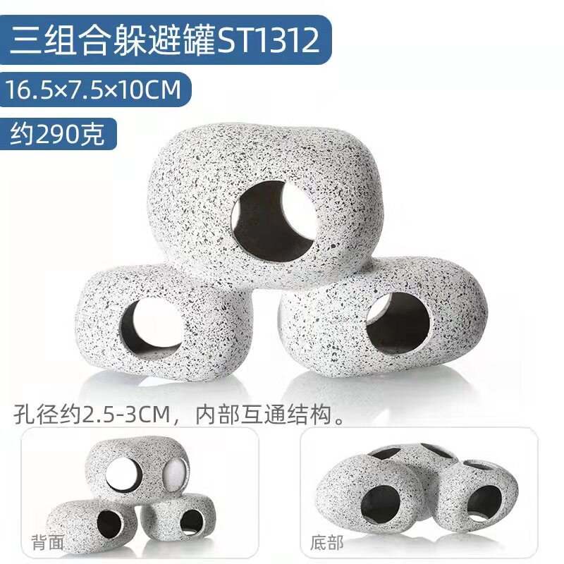 三湖慈鲷鱼多功能小型鱼躲避繁殖